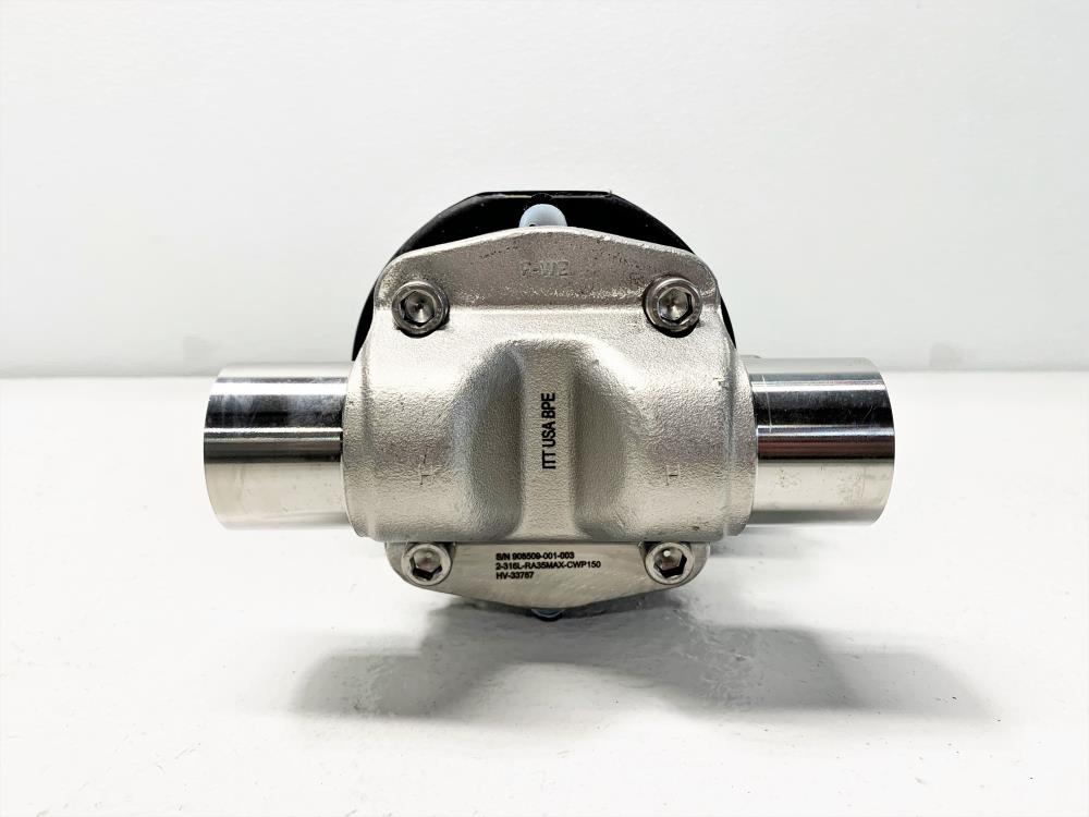 ITT 2" Butt-Weld 316 Sanitary Diaphragm Valve, B217 Actuator, Westlock Switch